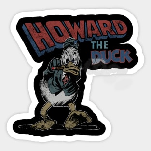 Howard the Duck, faded and distressed Sticker